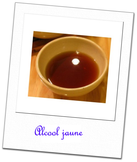 Alcool (ou vin) jaune spring onion