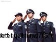 Les policiers en Chine