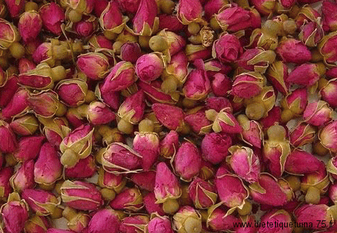 Tisanes de roses séchées - diététique chinoise Fleurs de rose en médecine chinoise