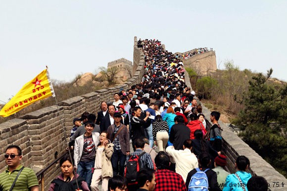 Les parties de la Muraille de chine les plus visitées Les chinois en vacance