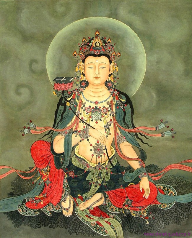 Le grand bodhisattva de la sagesse : Wenshu Pusa Wenshu Pusa
