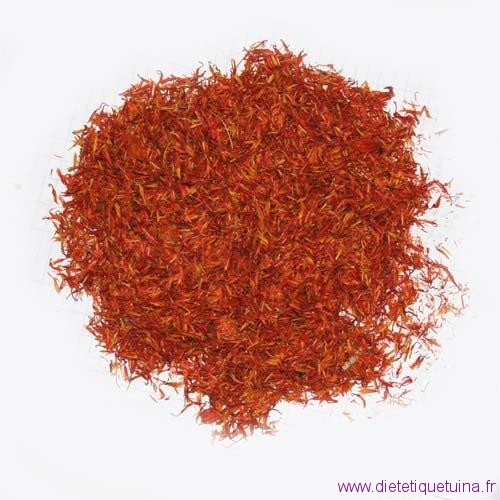 Safran bâtard ou carthame des teinturiers Safran bâtard ou (Hong Hua)