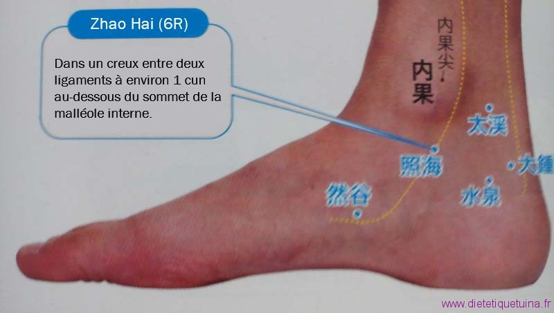 Zhuai Hai, 6R du méridien des reins