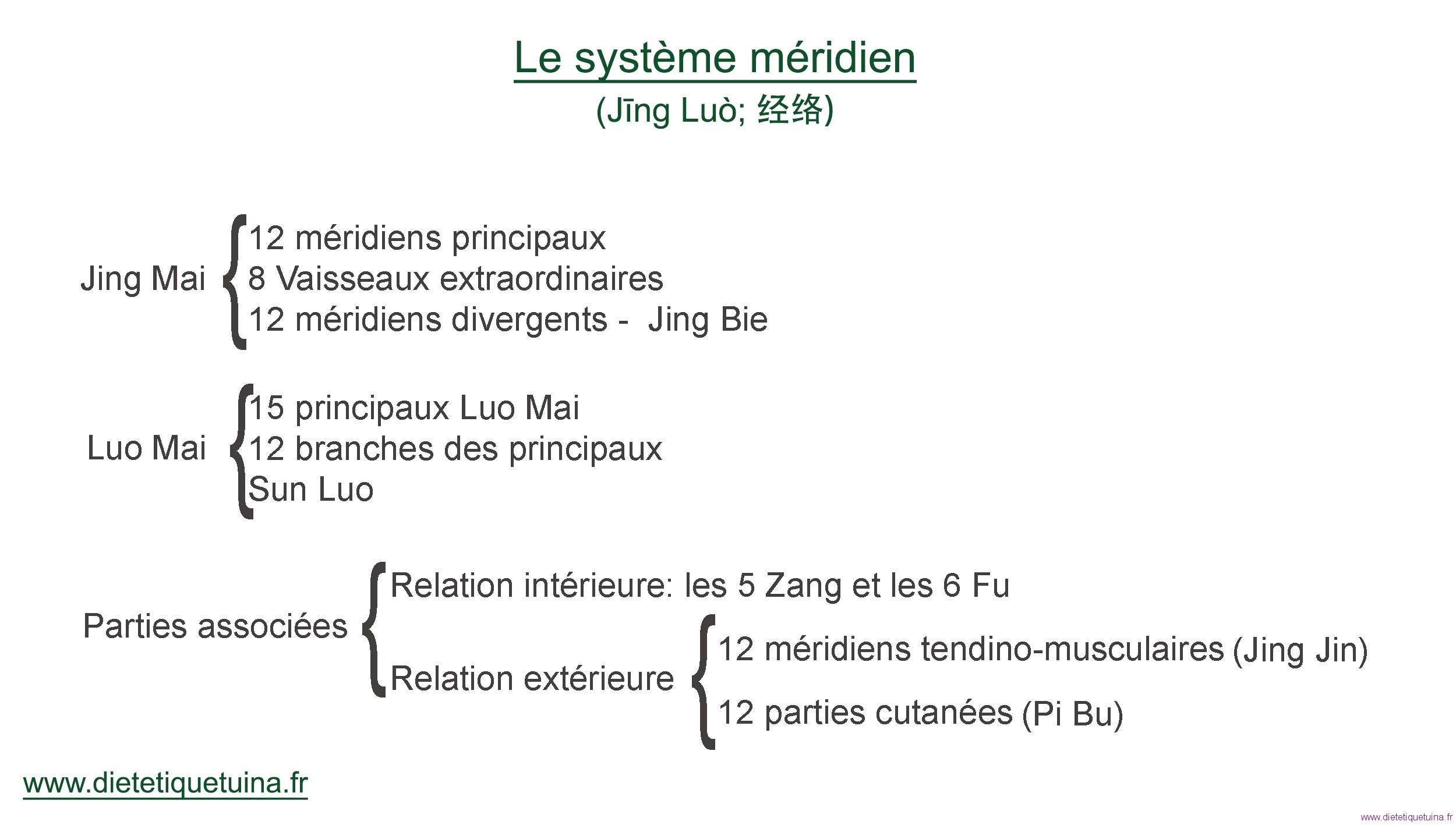 Le systeme méridien Méridiens